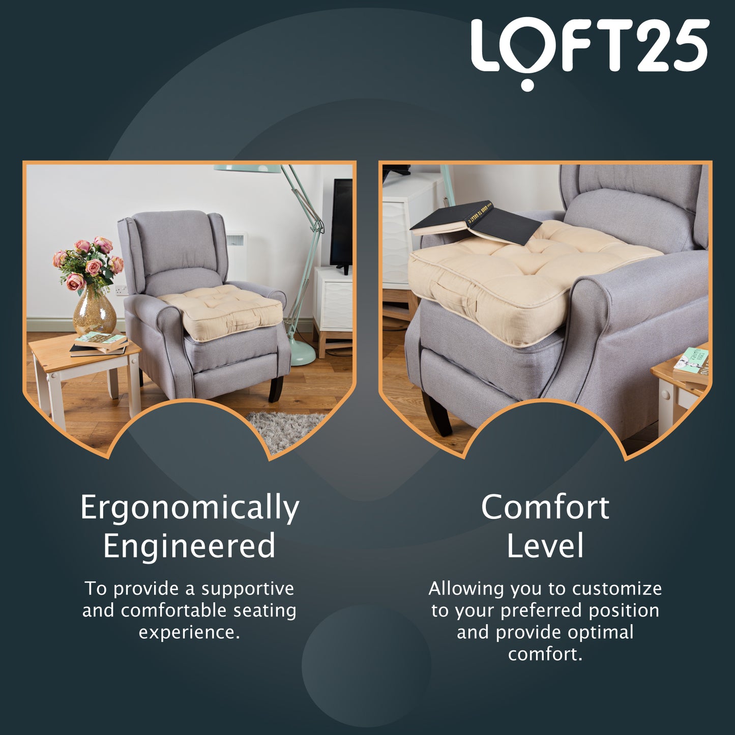 Loft 25 Armchair Cotton Booster Cushion