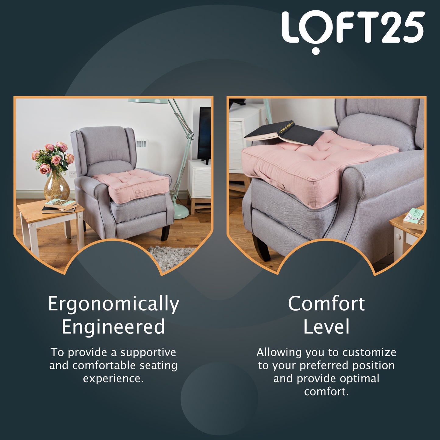 Loft 25 Armchair Cotton Booster Cushion