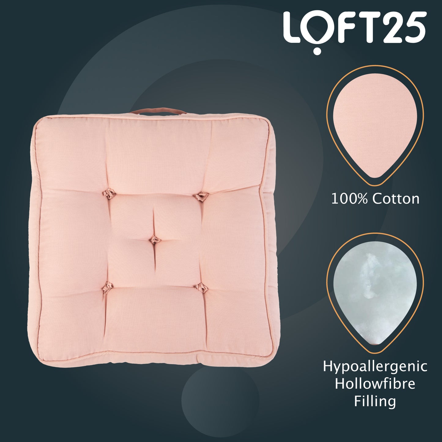 Loft 25 Armchair Cotton Booster Cushion