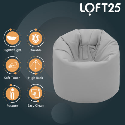 Loft 25 Ready Steady Bed Children's Teens Water Resistant Medium Bean Bag with Polystyrene Beads