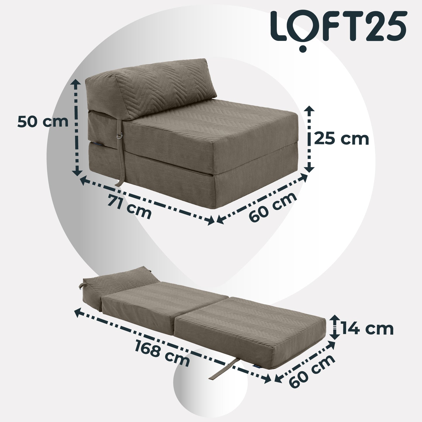 Loft 25 Fold Out Z Bed Chair