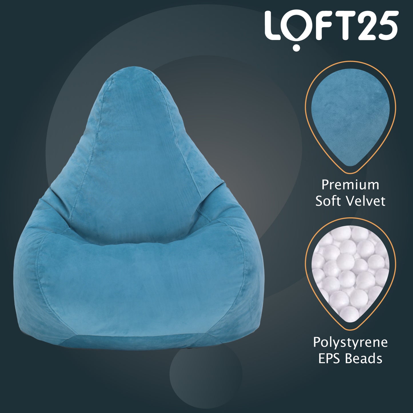 Loft 25 Gamer Recliner Bean Bag Chair