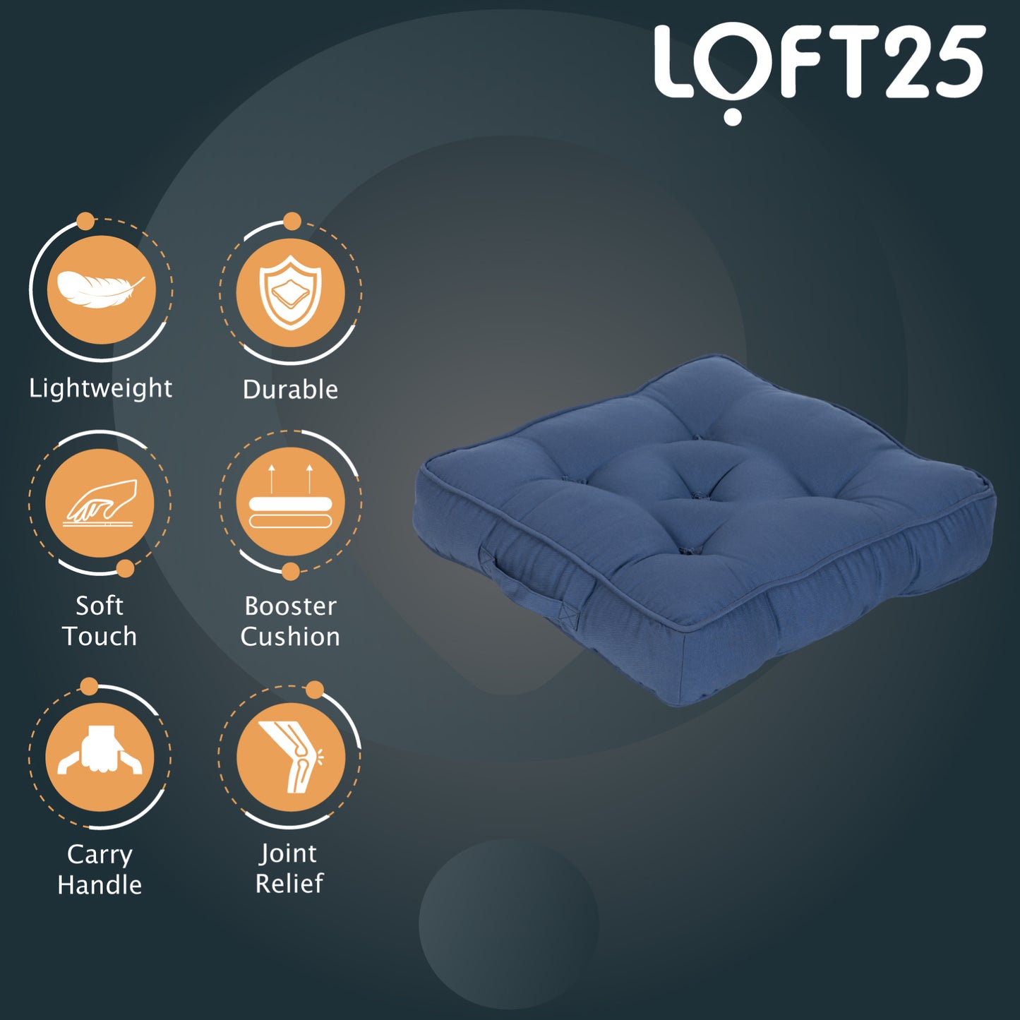 Loft 25 Armchair Cotton Booster Cushion