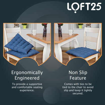 Loft 25 Tufted Chair Cushion Seat Pad