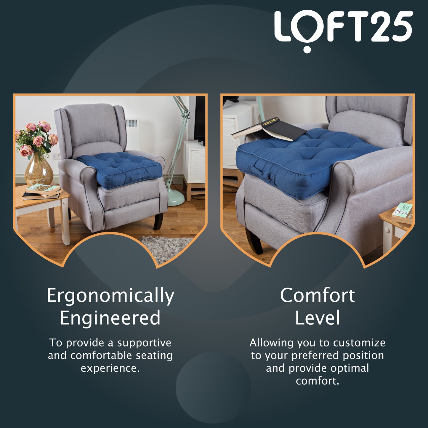 Loft 25 Armchair Cotton Booster Cushion