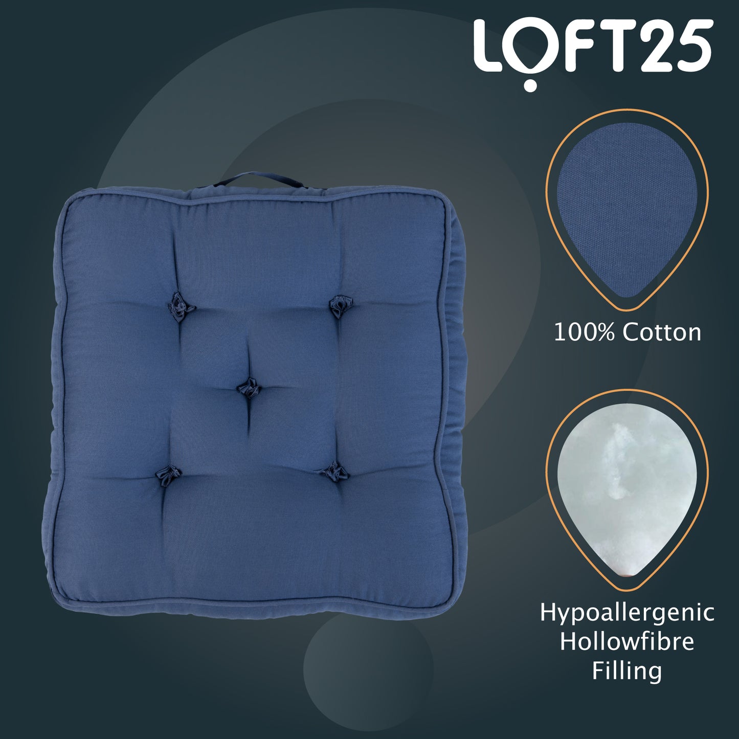 Loft 25 Armchair Cotton Booster Cushion