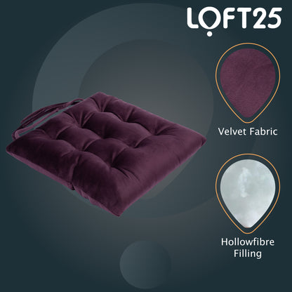 Loft 25 Chair Velvet Seat Pad