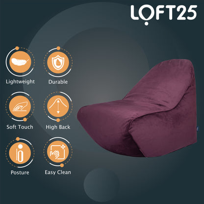 Loft 25 Relaxing Adult Bean Bag Chair 80x100x100