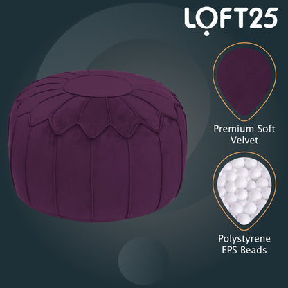 Loft 25 Moroccan Round Bean Bag Footstool