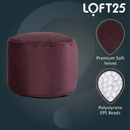 Loft 25 Relaxing Footstool Round Bean Bag