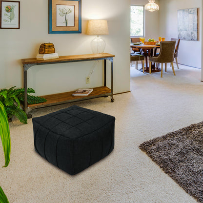 Loft 25 Square Bean Bag Foot Stool Pouffe