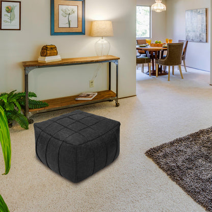 Loft 25 Square Bean Bag Foot Stool Pouffe