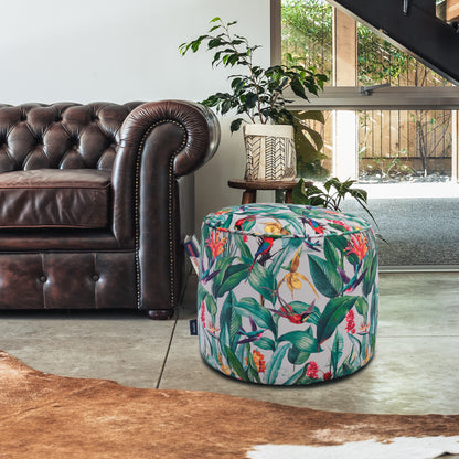 Loft 25 Printed Round Bean Bag Footstool