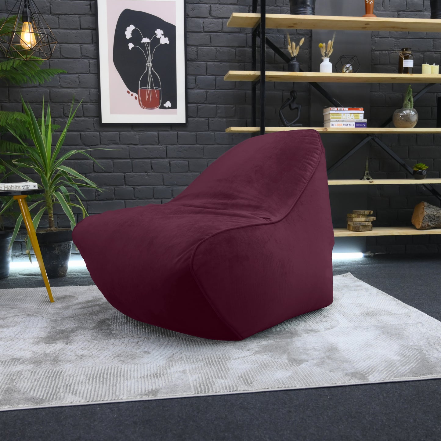 Loft 25 Relaxing Adult Bean Bag Chair 80x100x100