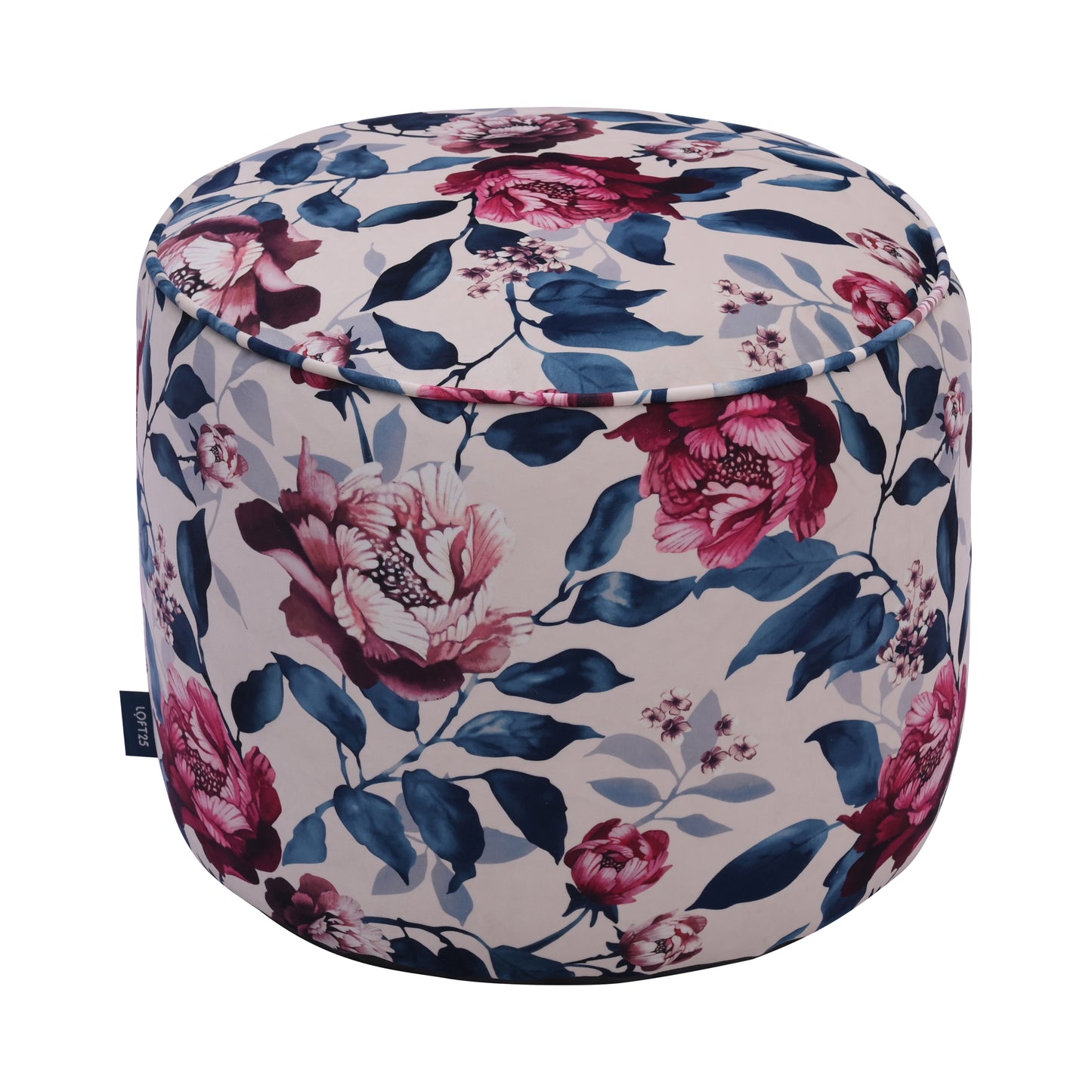 Loft 25 Printed Round Bean Bag Footstool