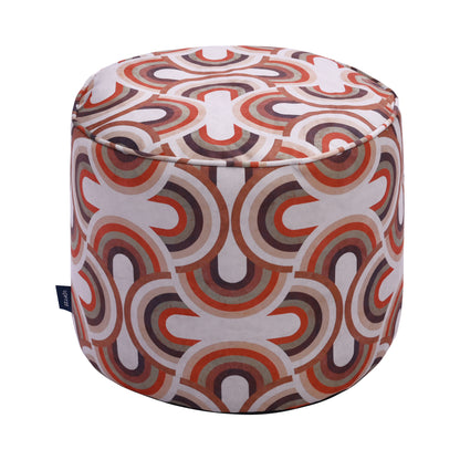 Loft 25 Printed Round Bean Bag Footstool