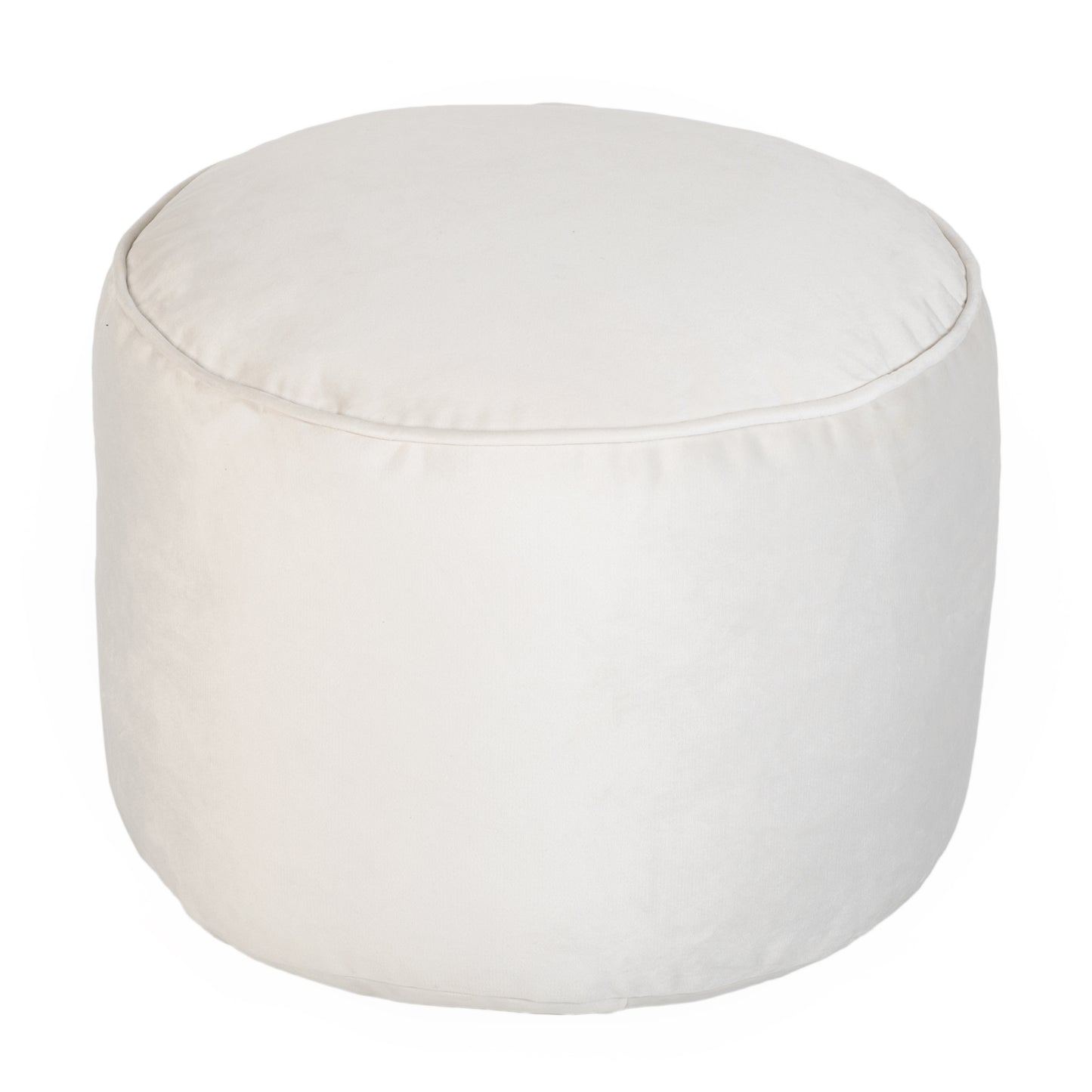 Loft 25 Premium Round Velvet BeanBag Footstool