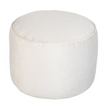 Loft 25 Premium Round Velvet BeanBag Footstool