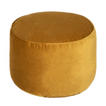 Loft 25 Premium Round Velvet BeanBag Footstool