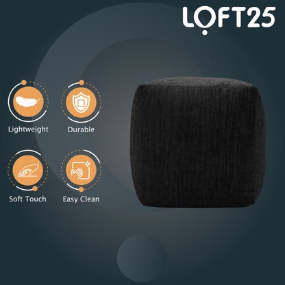 Loft 25 Cube Ergonomic Bean Bag Footstool