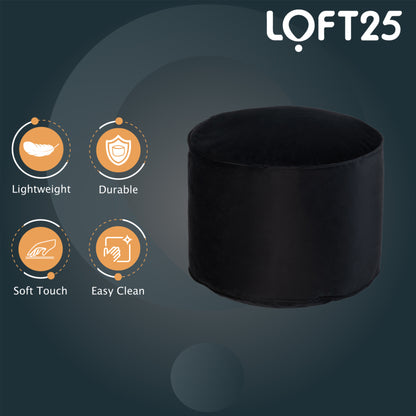 Loft 25 Relaxing Footstool Round Bean Bag