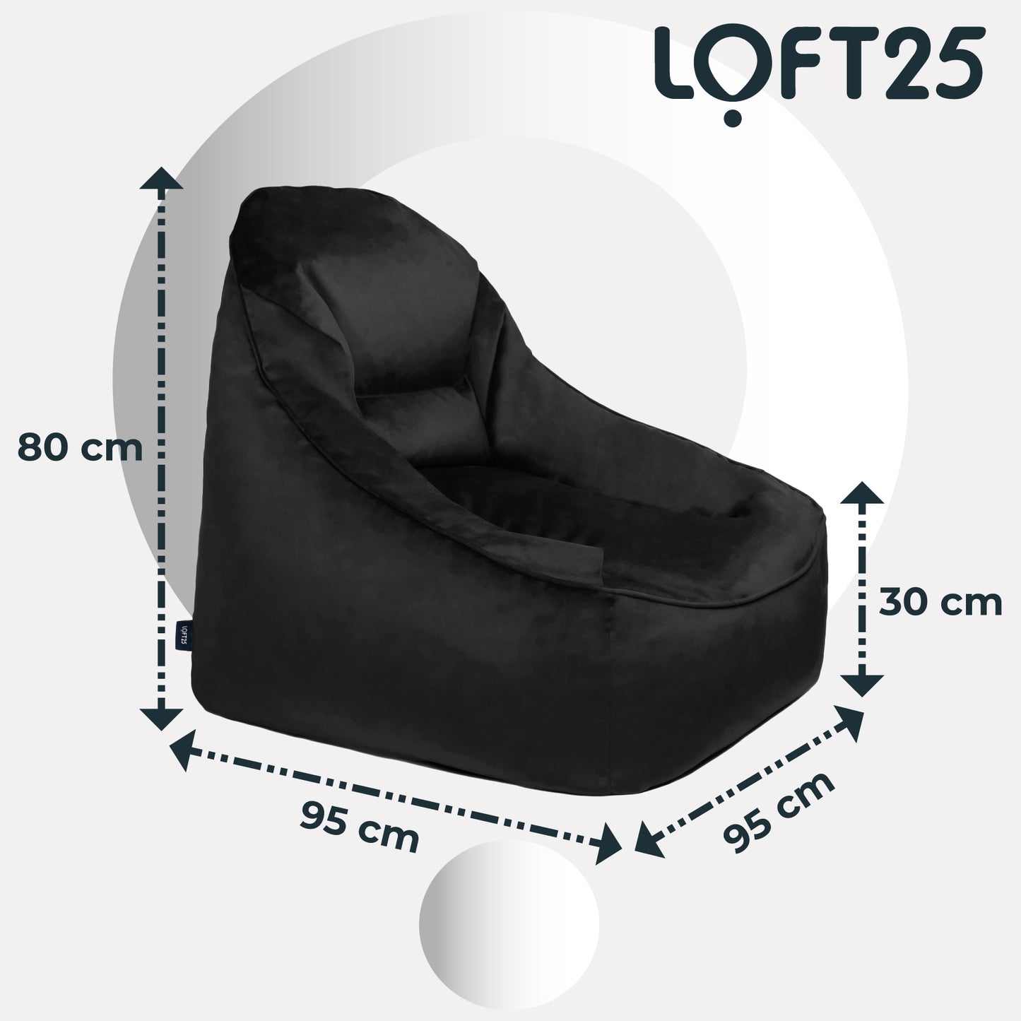 Loft 25 Relaxing Adult Bean Bag Chair