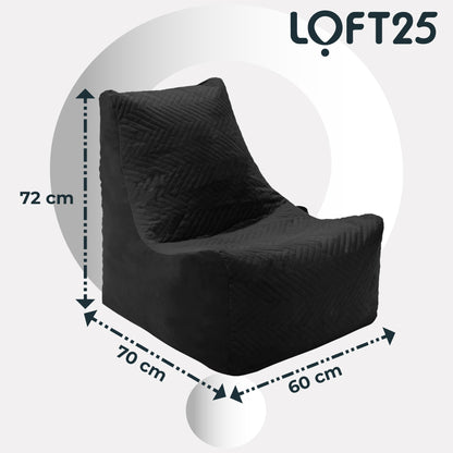 Loft 25 Round Bean Bag Chair Adult Gaming 60x70x72