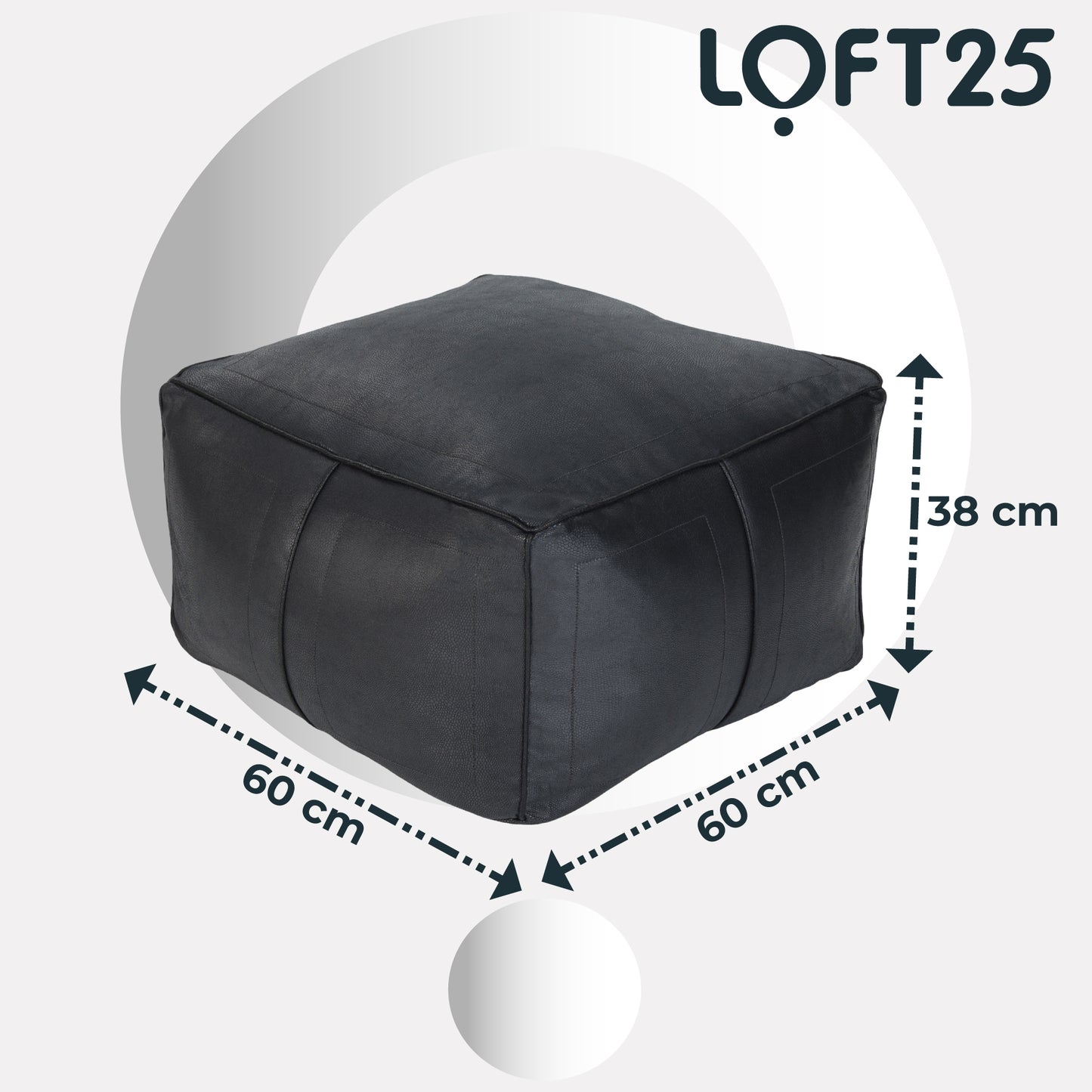 Loft 25 Bean Bag Faux Leather Chair Seat