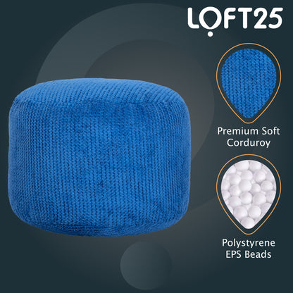 Loft 25 Bean Bag Foot Stool Round Bubble