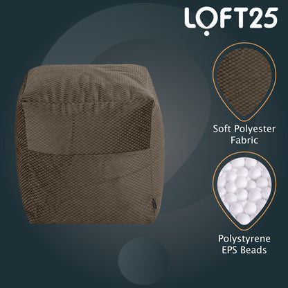 Loft 25 Premium Bean Bag Cube Footstool