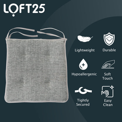 Loft 25 Soft Luxury Non-Slip Tufted Chair Seat Pad