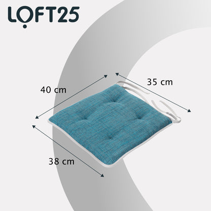 Loft 25 Soft Luxury Non-Slip Tufted Chair Seat Pad