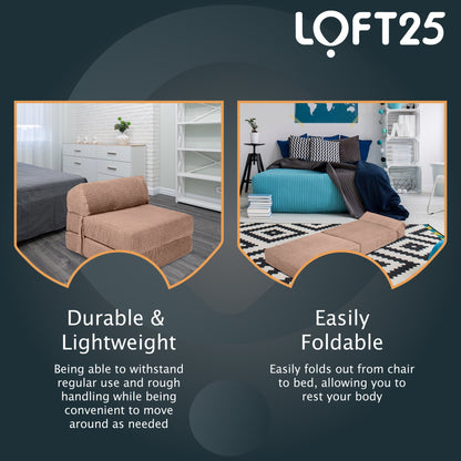 Loft 25 Portable Double Fold-Out Z Bed Mattress