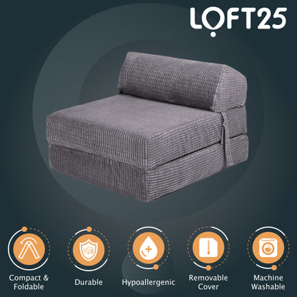 Loft 25 Portable Double Fold-Out Z Bed Mattress