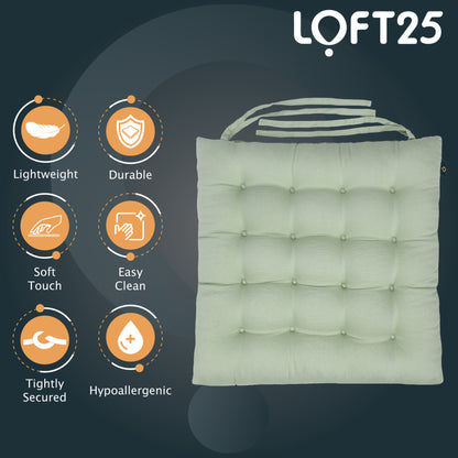 Loft 25 Tufted Chair Cushion Seat Pad