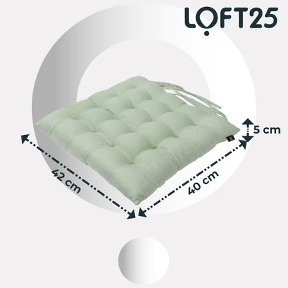 Loft 25 Tufted Chair Cushion Seat Pad