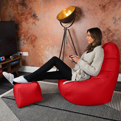 Loft 25 Bean Bag Gamer Chair With Footstool