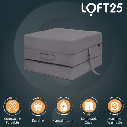 Loft 25 Water Resistant Fold-Out Z Bed Cube Mattress