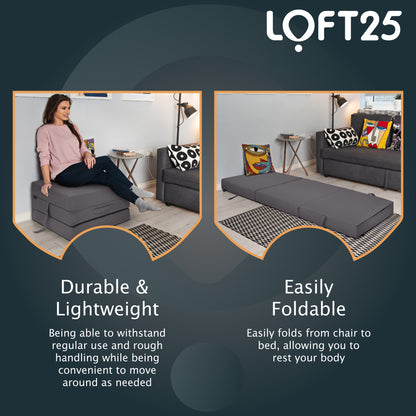 Loft 25 Water Resistant Fold-Out Z Bed Cube Mattress