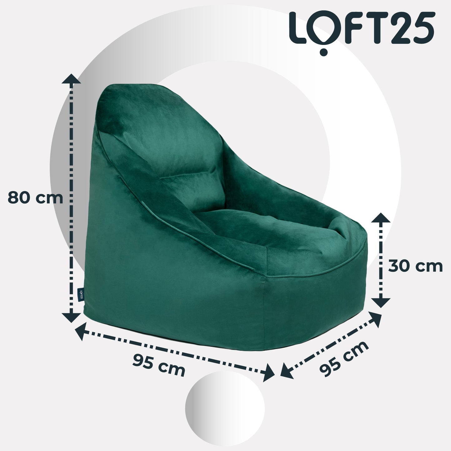 Loft 25 Relaxing Adult Bean Bag Chair