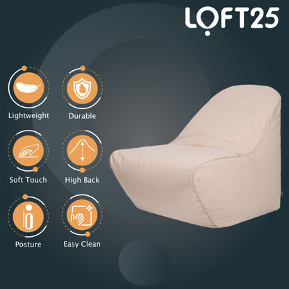 Loft 25 Relaxing Adult Bean Bag Chair 80x100x100