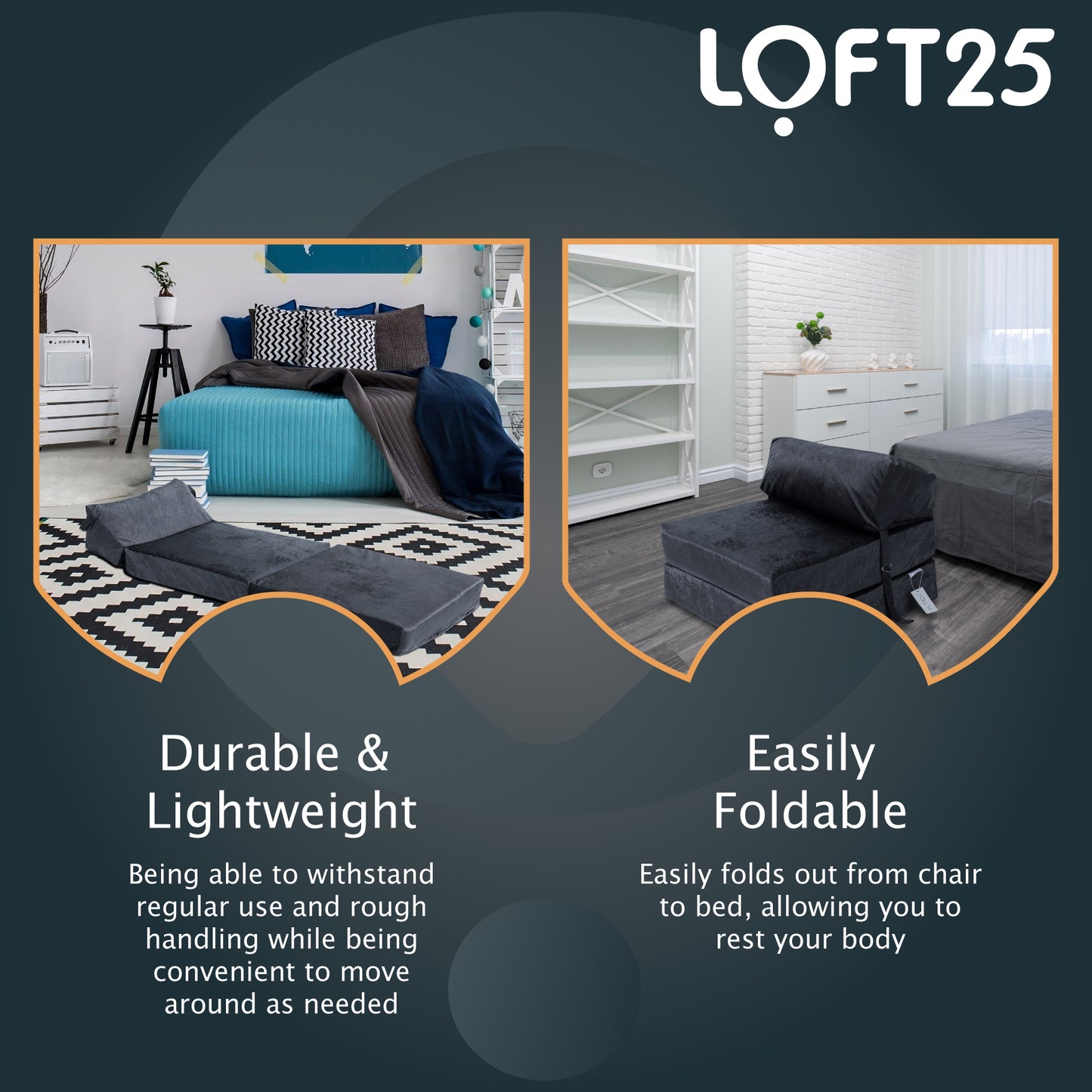 Loft 25 Portable Double Fold-Out Z Bed Mattress