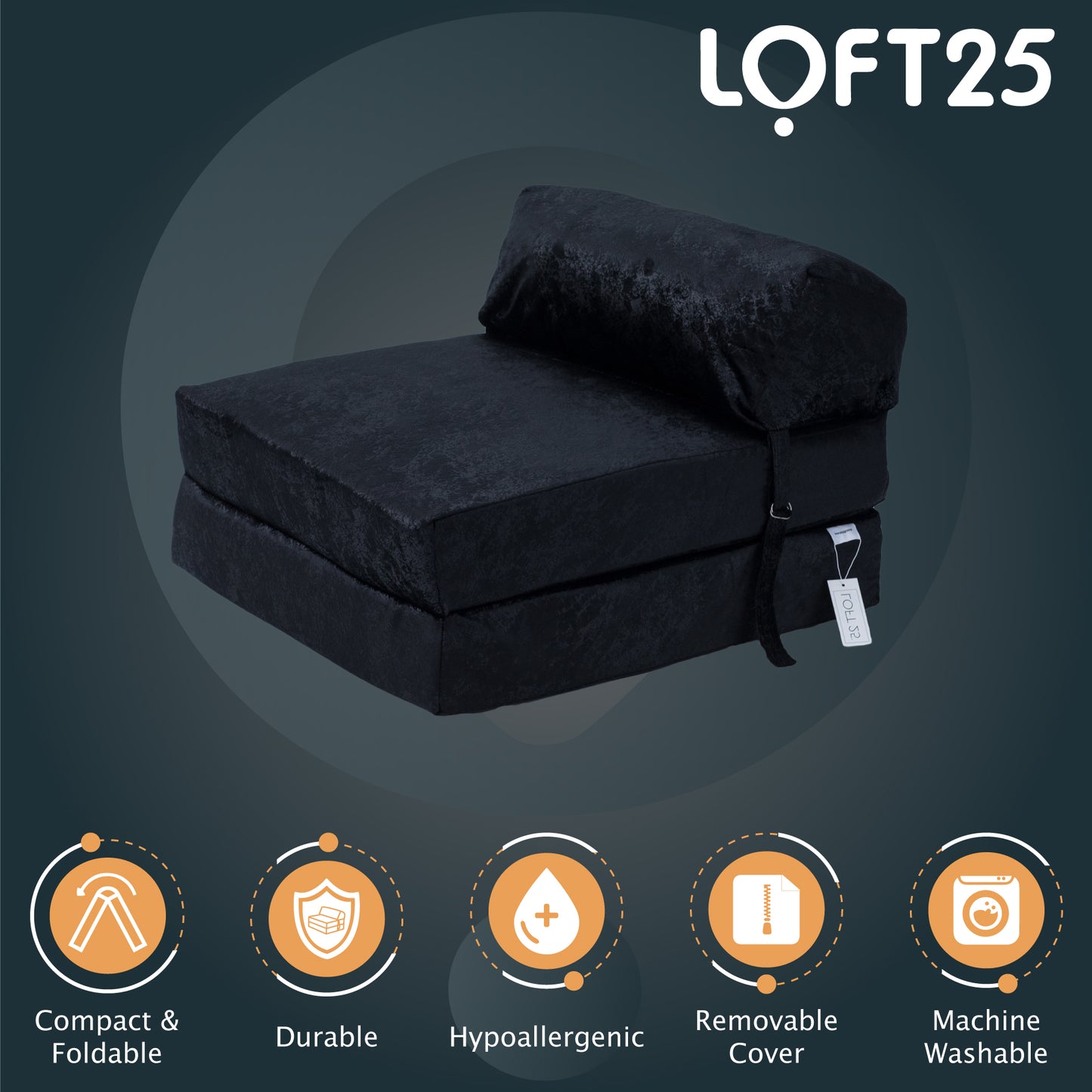 Loft 25 Portable Double Fold-Out Z Bed Mattress