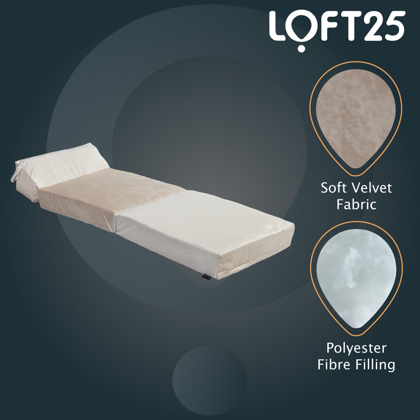 Loft 25 Portable Double Fold-Out Z Bed Mattress