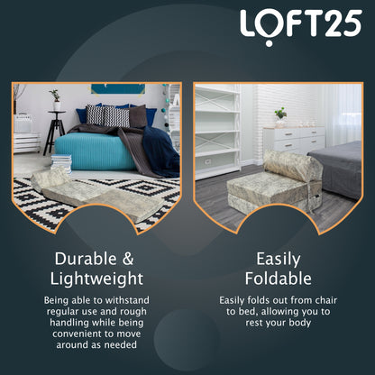 Loft 25 Portable Double Fold-Out Z Bed Mattress