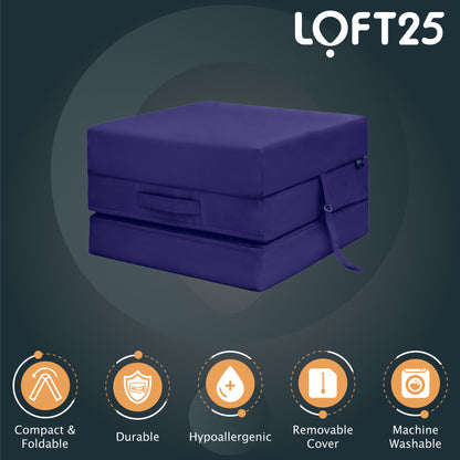 Loft 25 Water Resistant Fold-Out Z Bed Cube Mattress