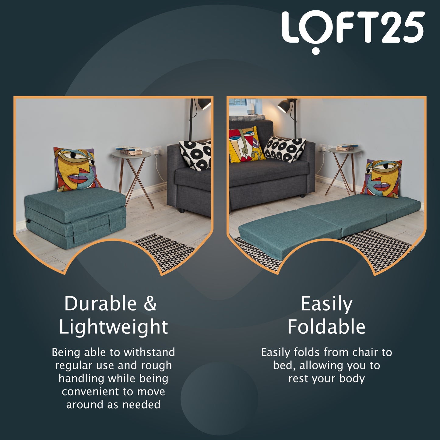 Loft 25 Single Foldable Z Bed Mattress