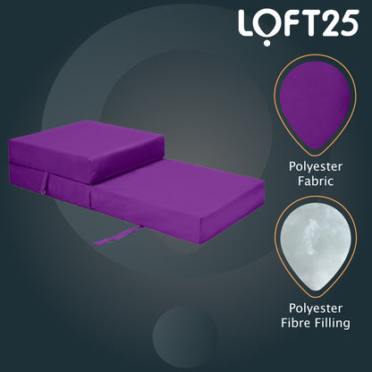 Loft 25 Water Resistant Fold-Out Z Bed Cube Mattress