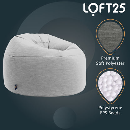 Loft 25 Round Bean Bag Chair Adult Gaming