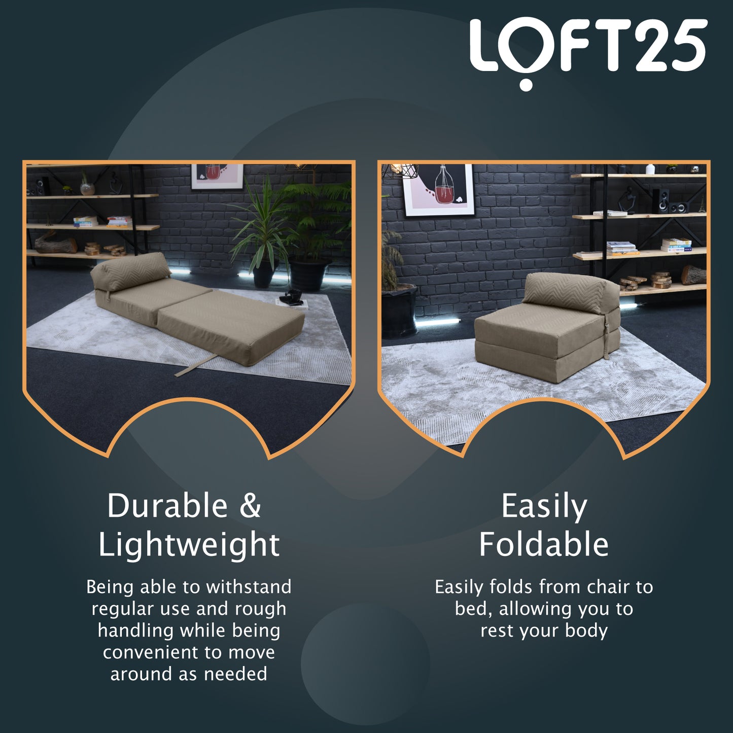Loft 25 Fold Out Z Bed Chair